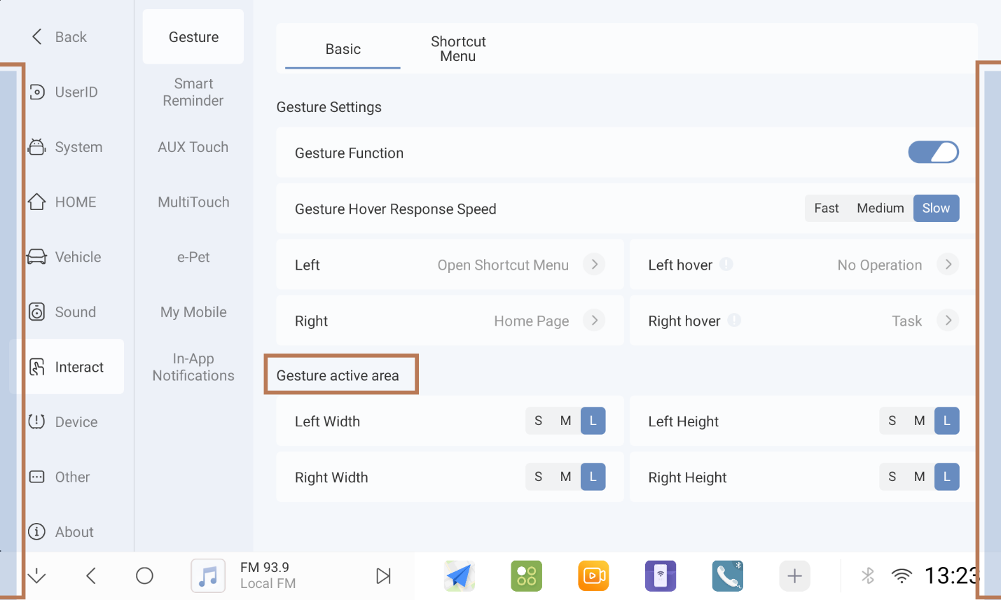 Full-screen Gestures Step 6